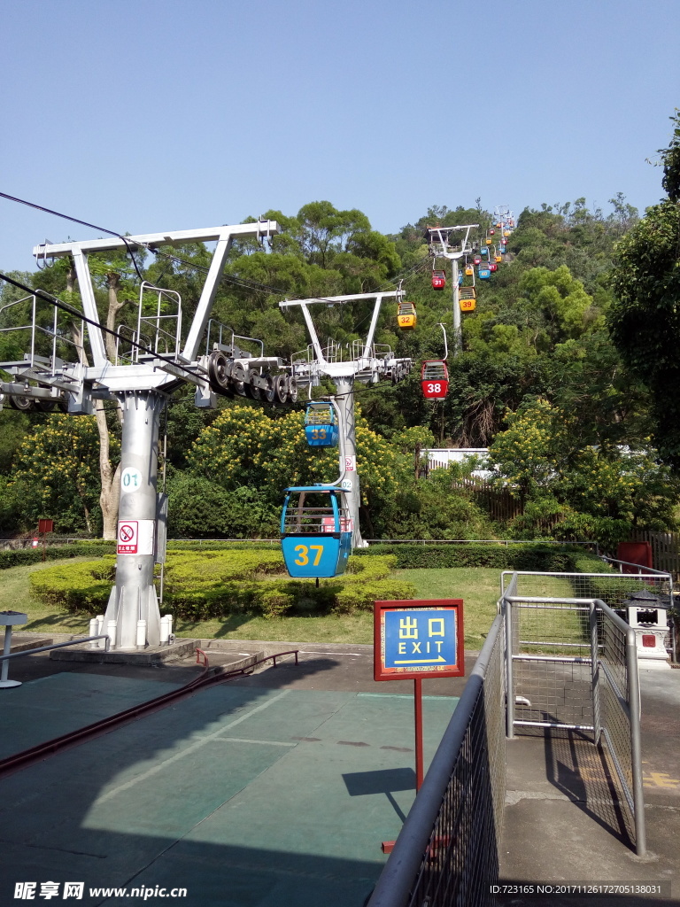 风景照   缆车