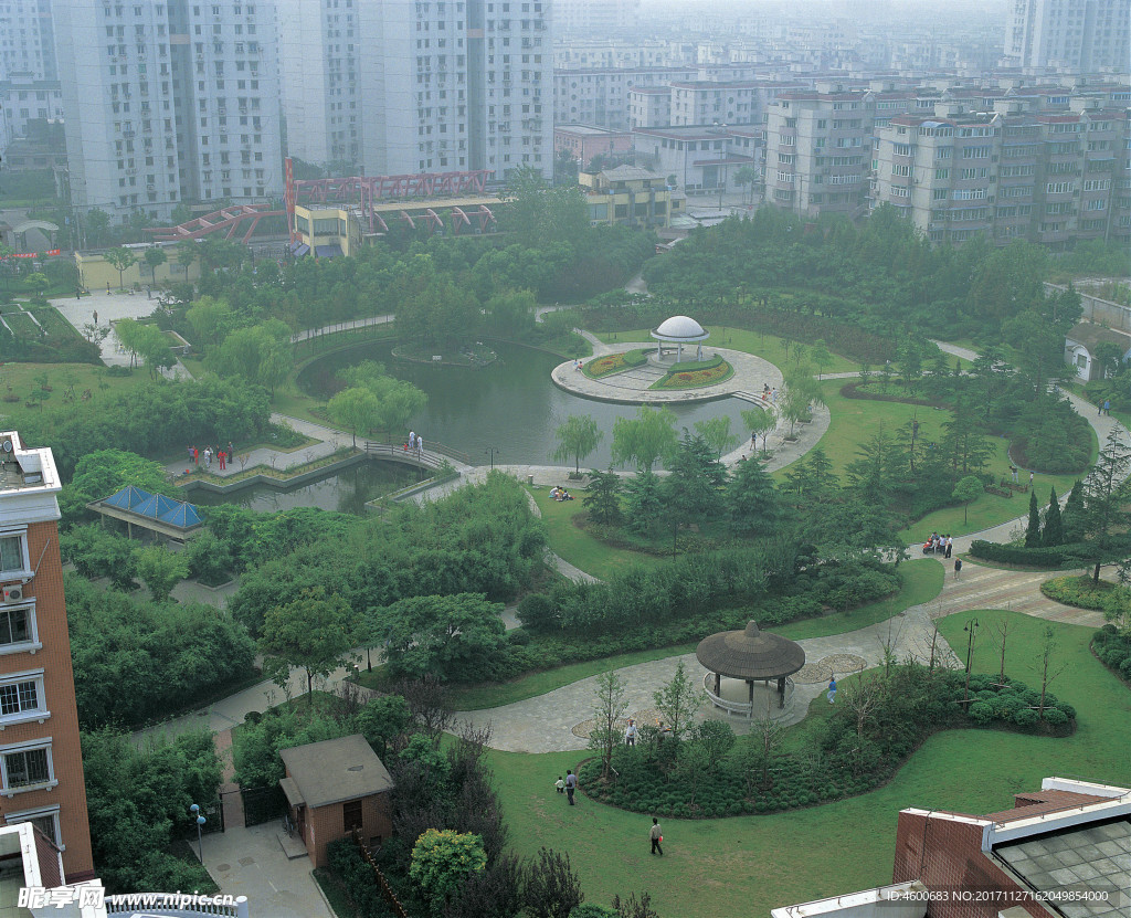 建筑摄影素材  园林城市图片