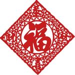 2018春节剪纸艺术福字