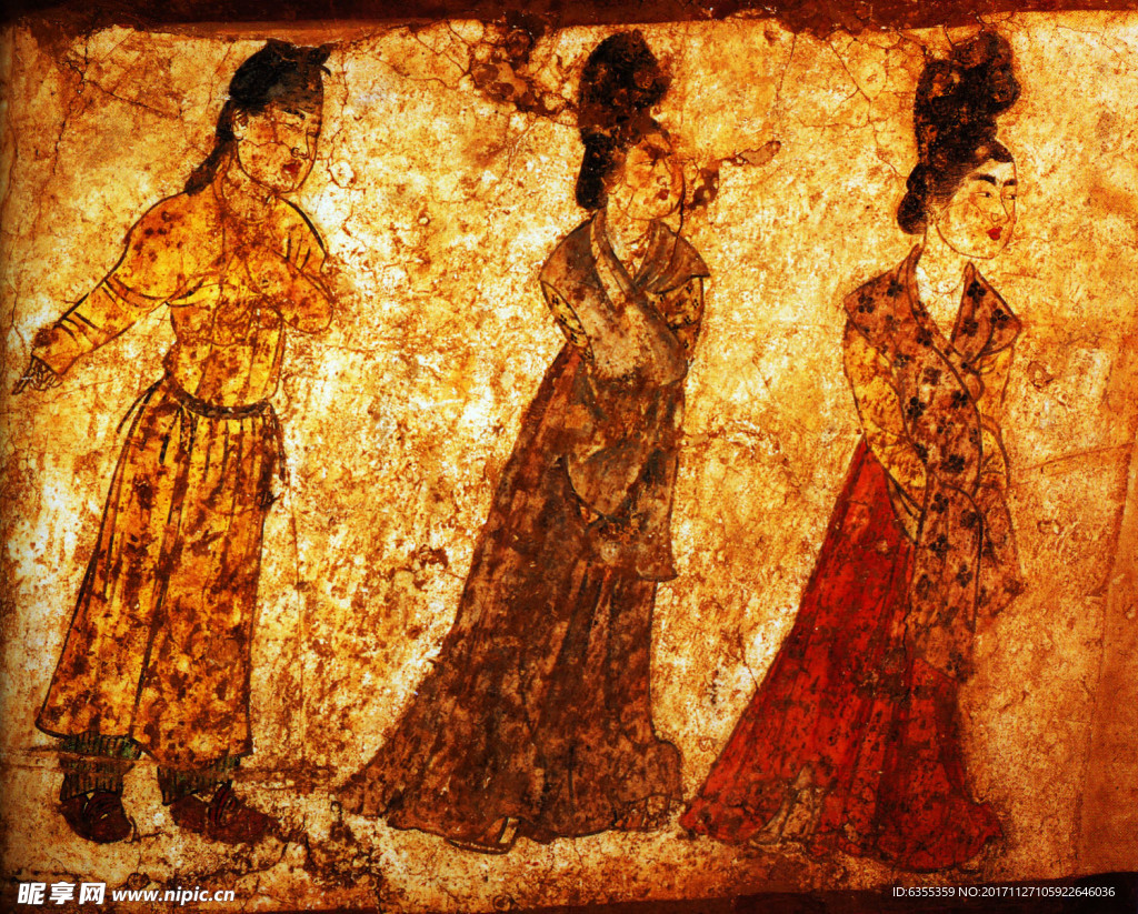 李重俊节愍太子墓壁画