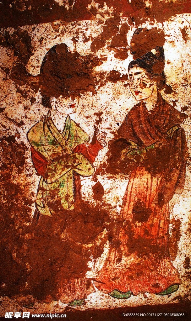 李重俊 节愍太子墓 壁画