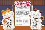 招财猫展板 海报 恭喜发财