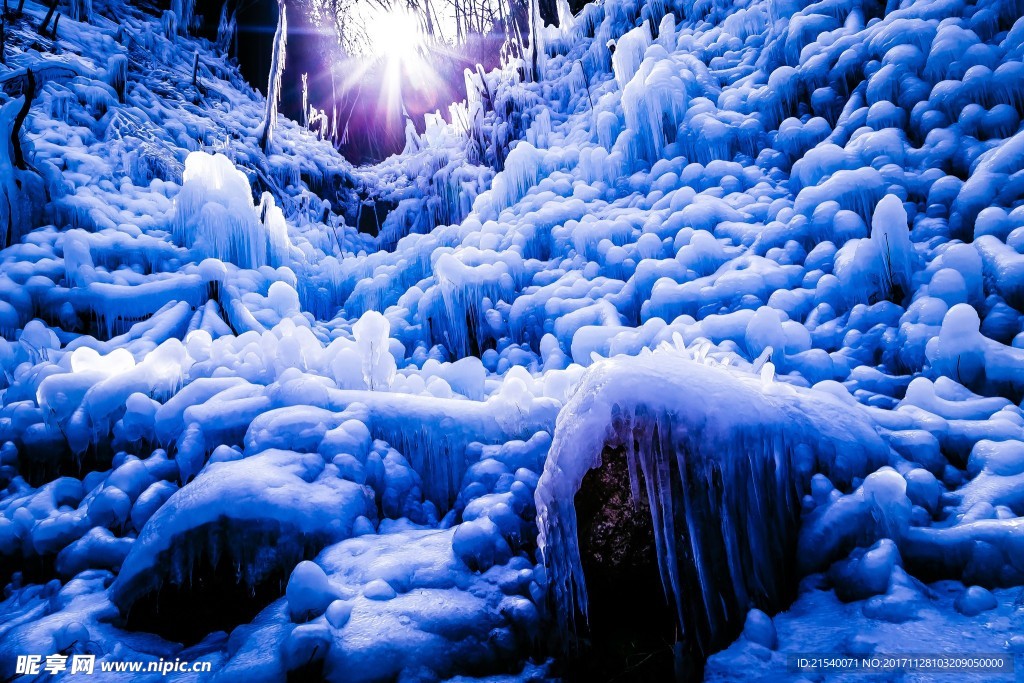 冰天雪地  冬天  雪景