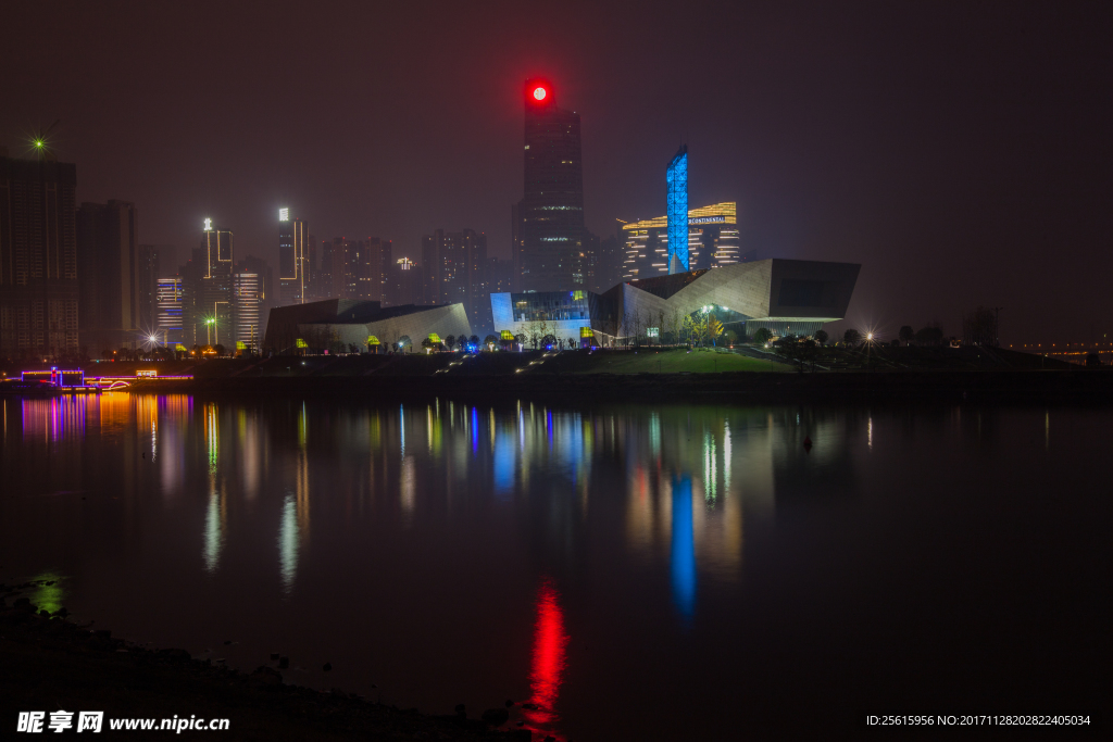 长沙滨江文化园夜景