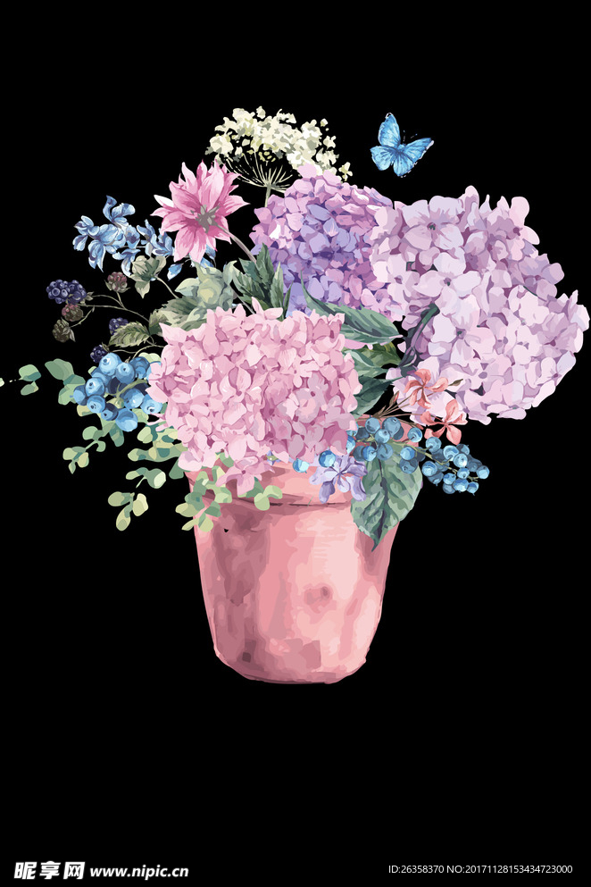 手绘花