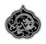 经典官帽椅龙图灰度图