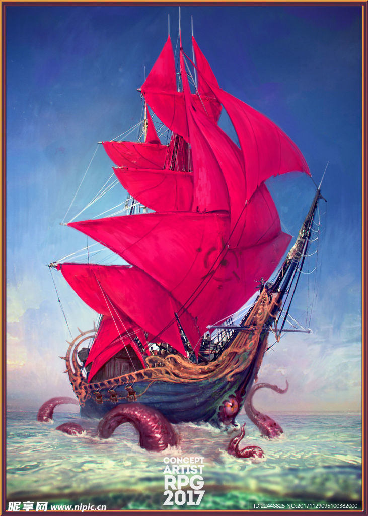 加勒比海盗飞翔的荷兰人号章鱼船