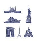 世界建筑矢量图