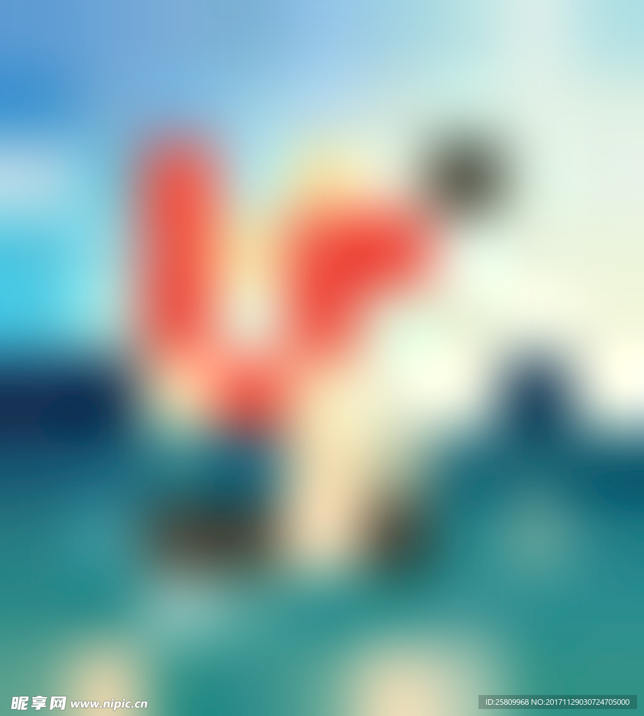 国外 创意 夏季 海报 背景
