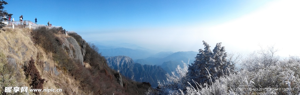 峨眉山 风景 雪景