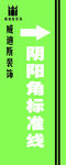 阴阳角标准线