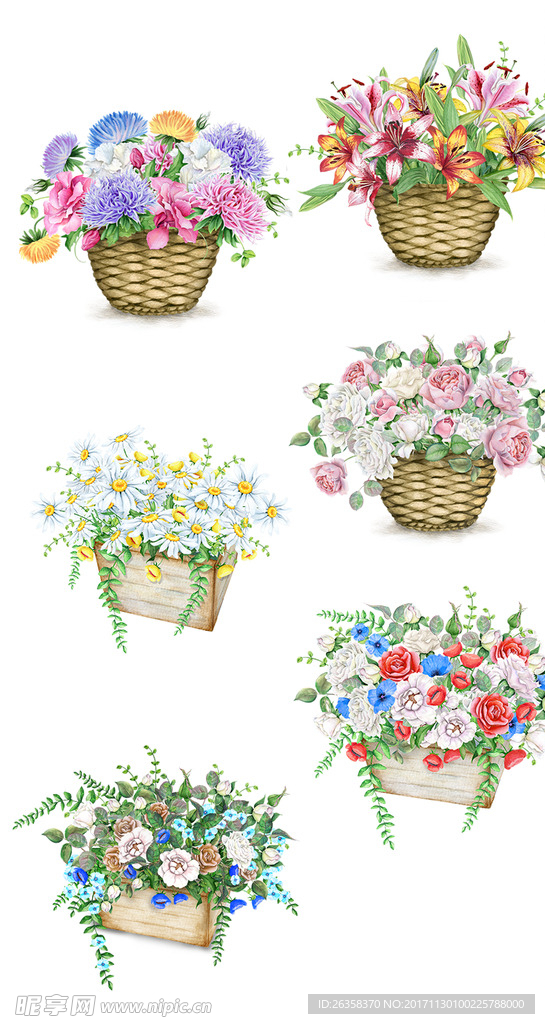 手绘花