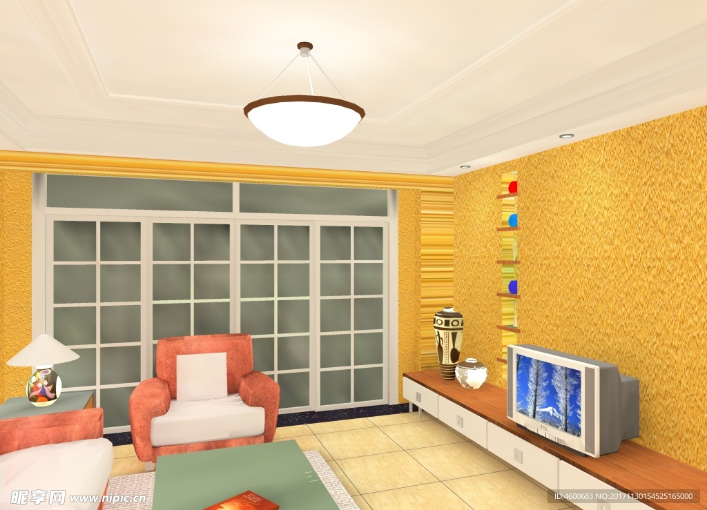 建筑室内设计  室内效果设计