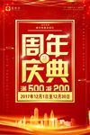 2018周年庆典促销海报