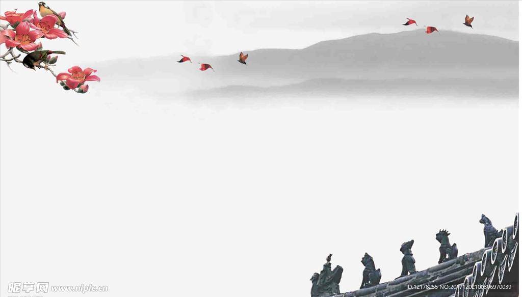 水墨画 水墨画素材 水墨画背景