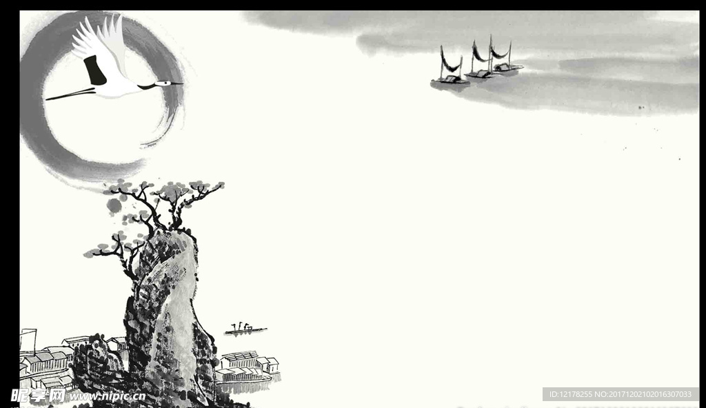 水墨画 水墨画素材 水墨画背景