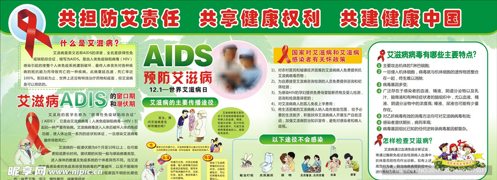 艾滋病宣传栏