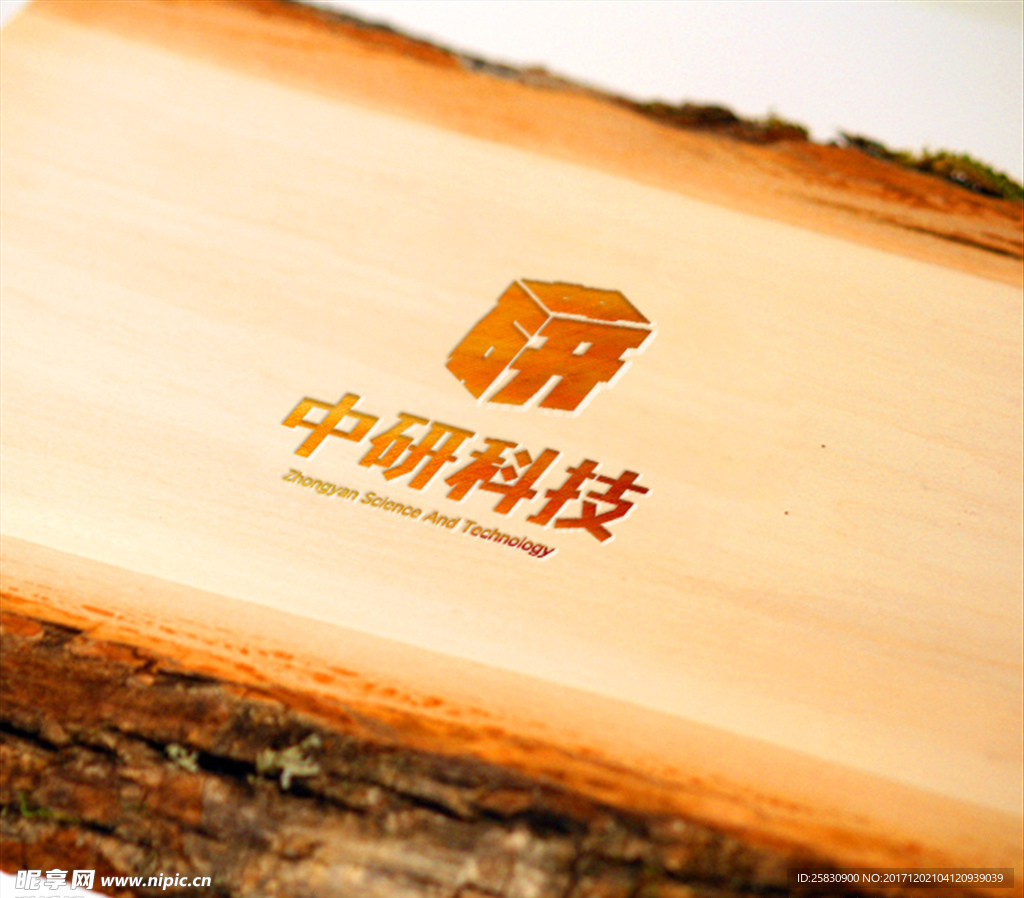木质logo效果
