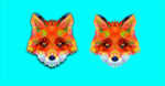 狐狸多边形创意几何图案 狐狸图