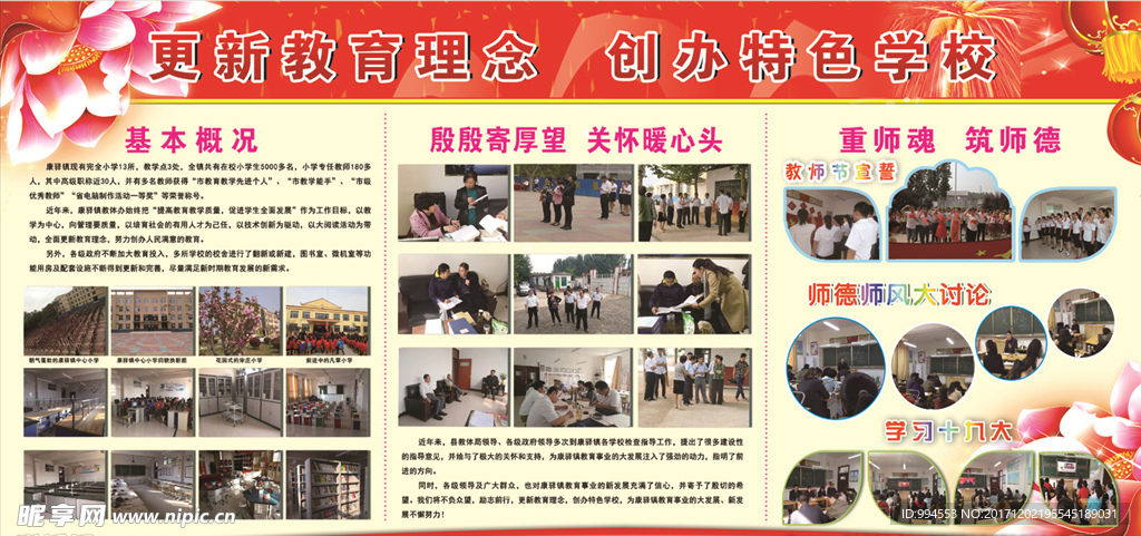 校园照片展板
