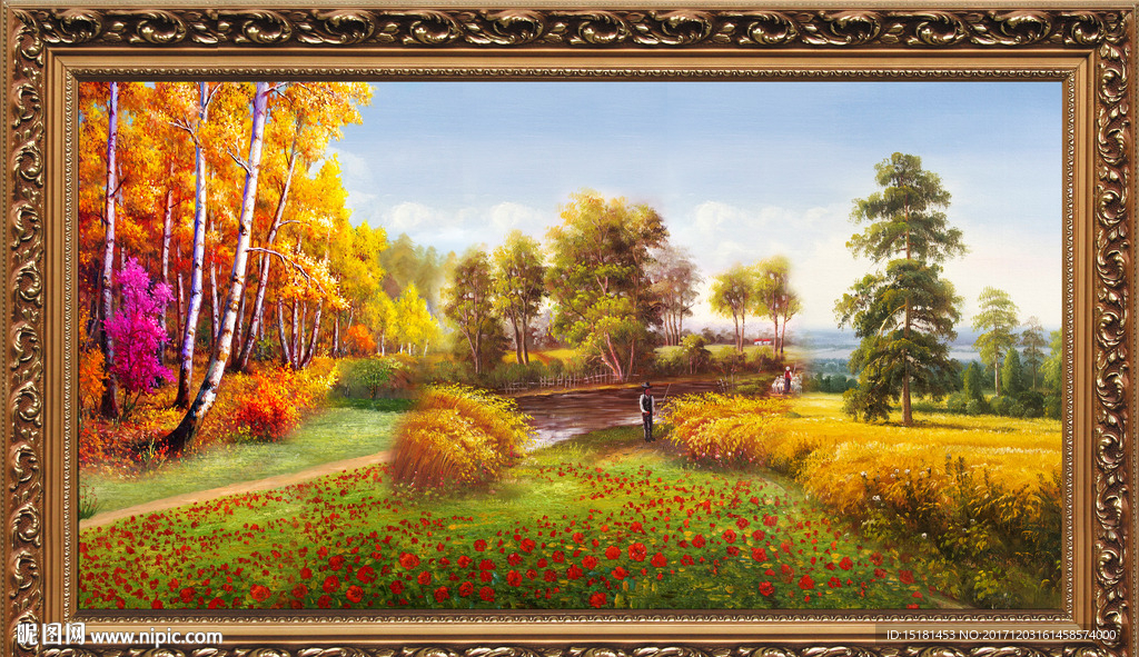 风景 油画