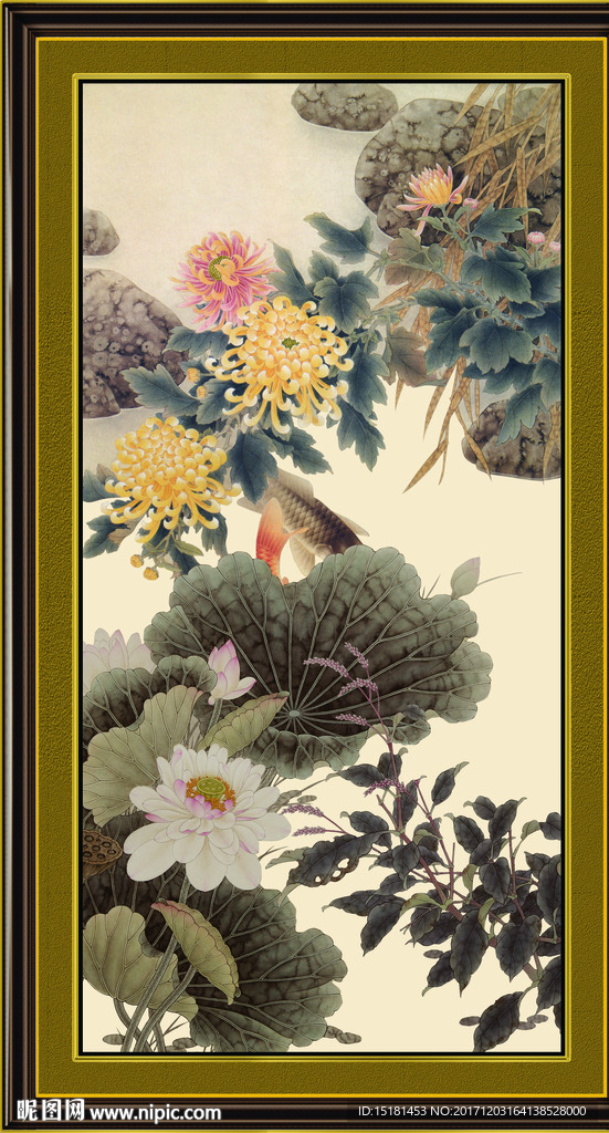 国画荷花