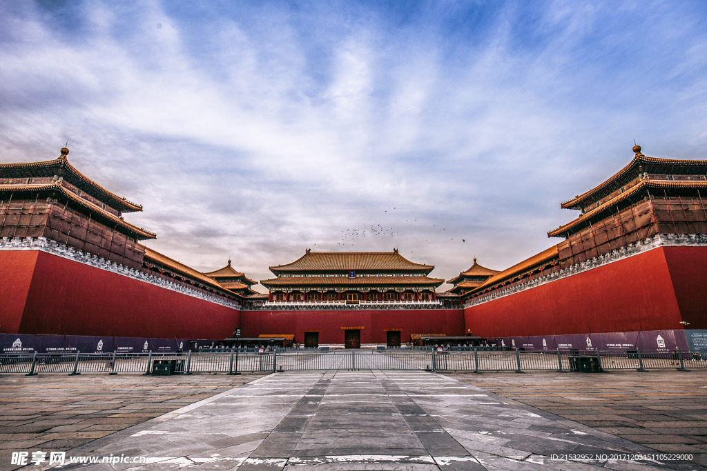故宫大图建筑物背景