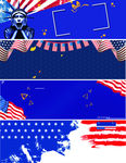 美国风banner背景设计图