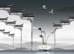 徽派建筑背景墙