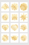 金色欧式花纹