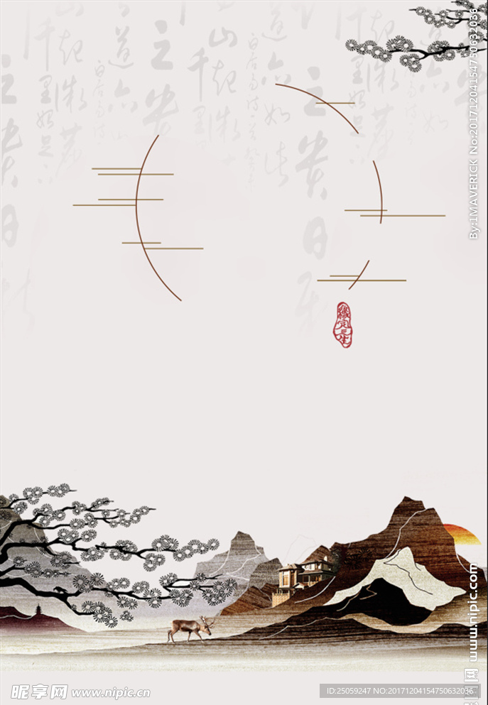 工笔画背景