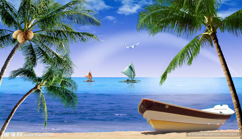 沙滩海边风景