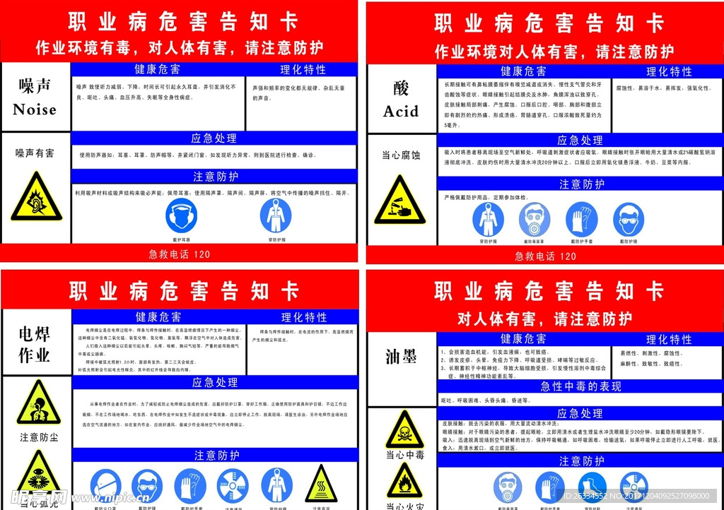 职业危害告知卡