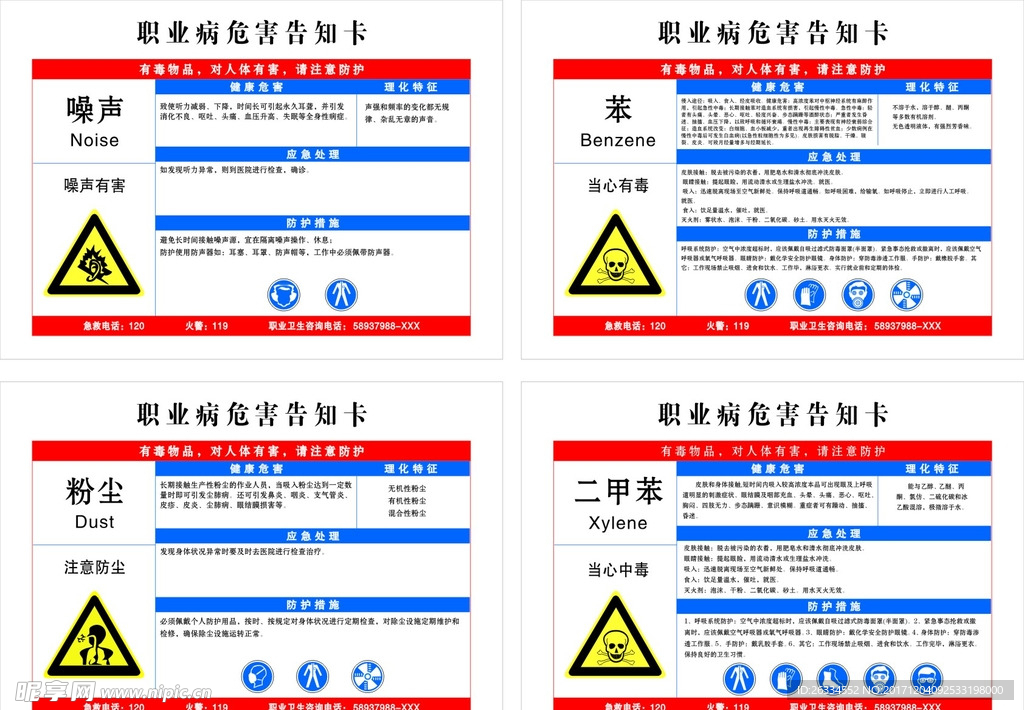 职业危害告知卡