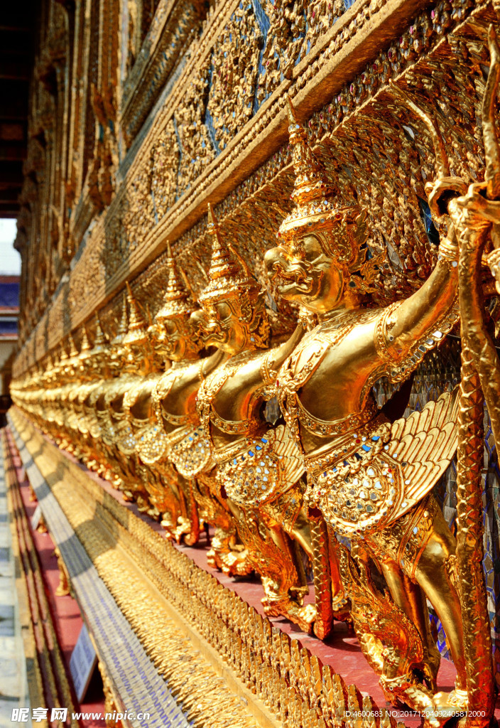 建筑摄影素材  金色建筑图片