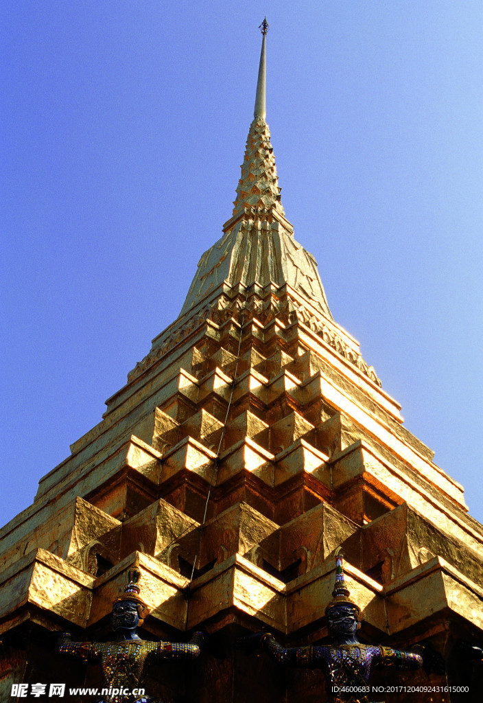 建筑摄影素材  金色建筑图片