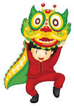 舞狮矢量素材