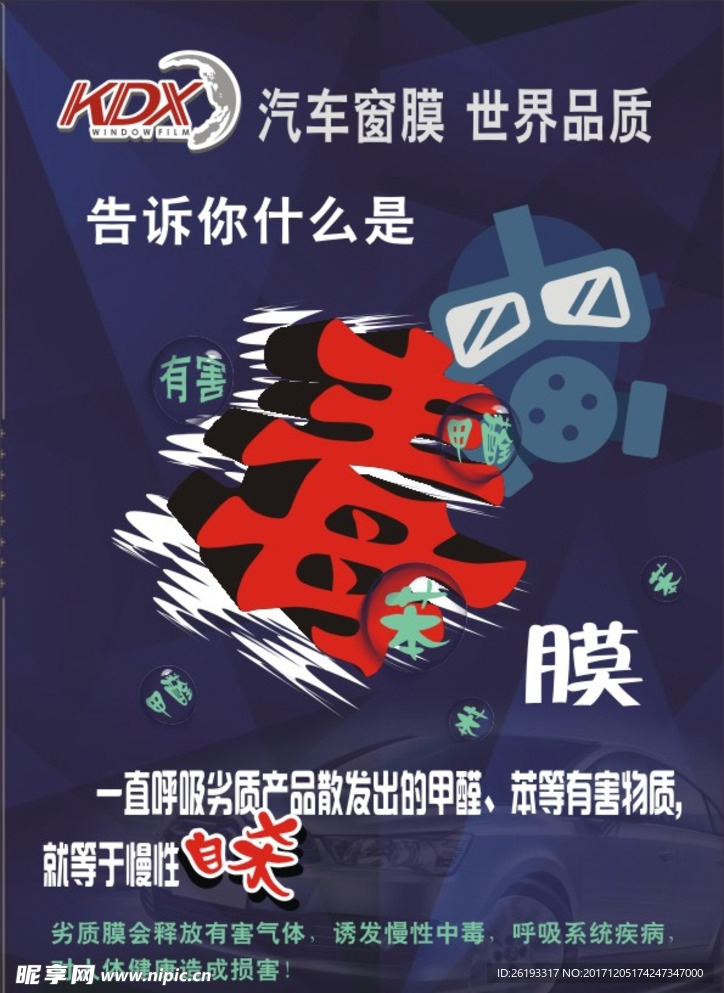 汽车窗膜宣传单