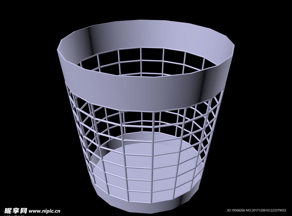 3D 垃圾篓模型