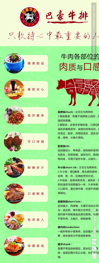 巴豪牛排海报