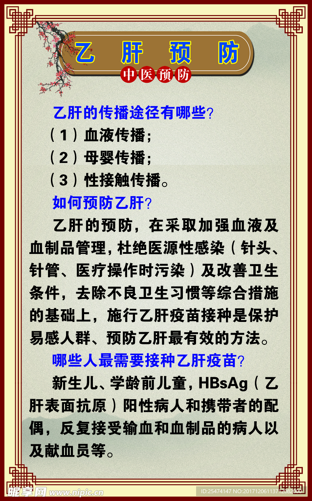 医院展板——乙肝