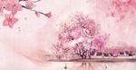粉色布纹花墙