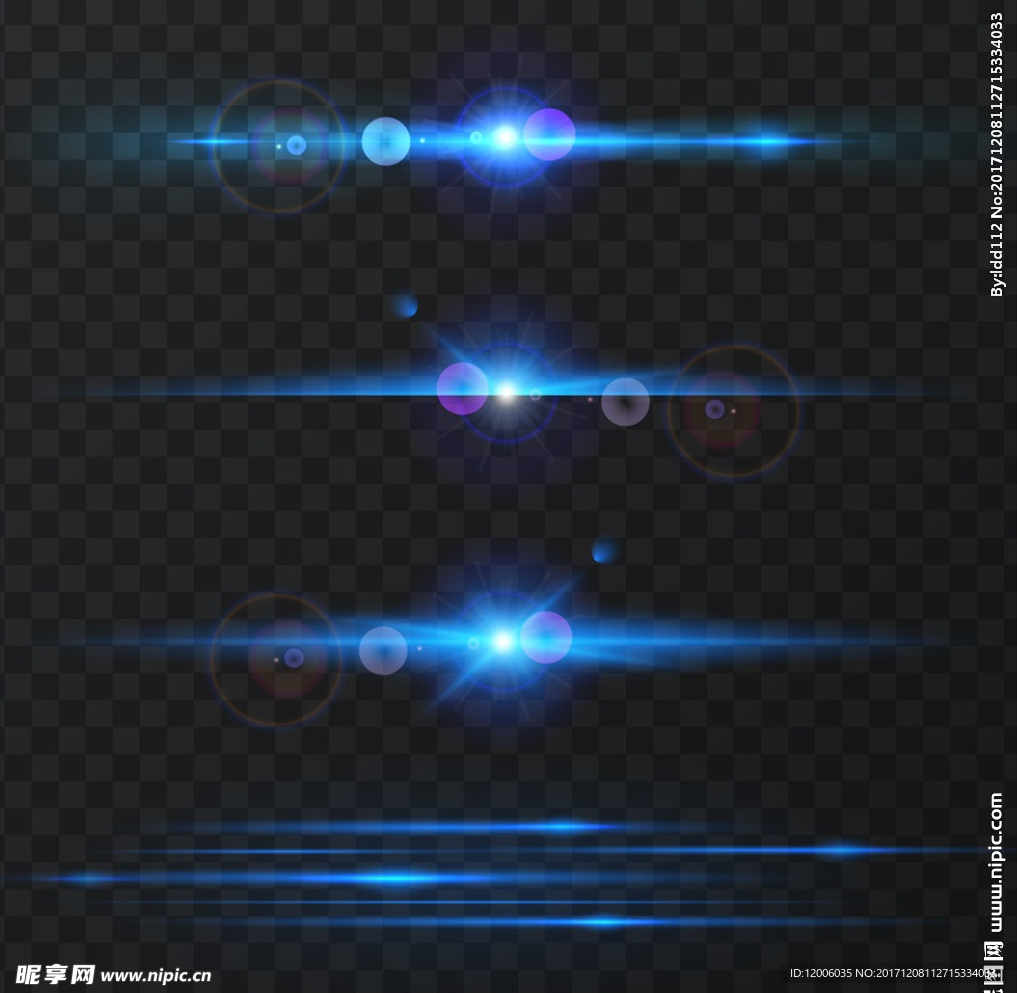 光晕光辉矢量素材