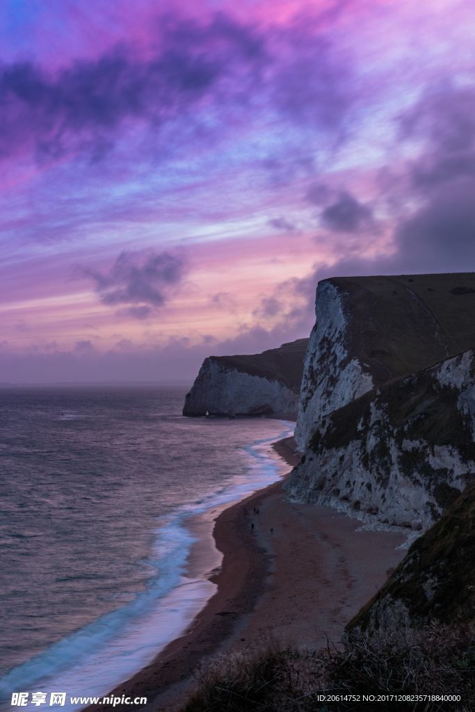 夕阳下的大海风景