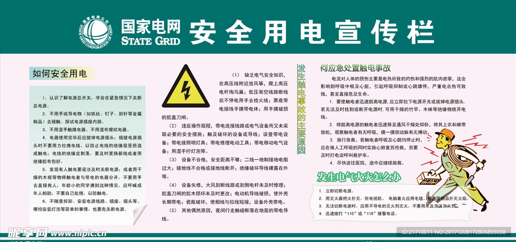 安全用电宣传栏