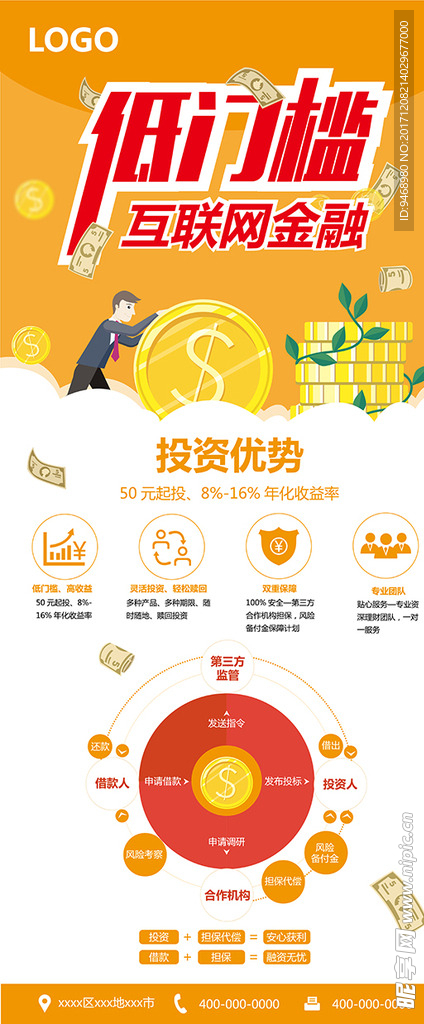 互联网金融展架