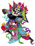 剪纸京剧人物