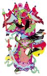 剪纸京剧人物