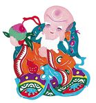 剪纸寿星