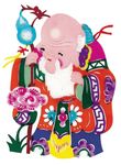 剪纸寿星